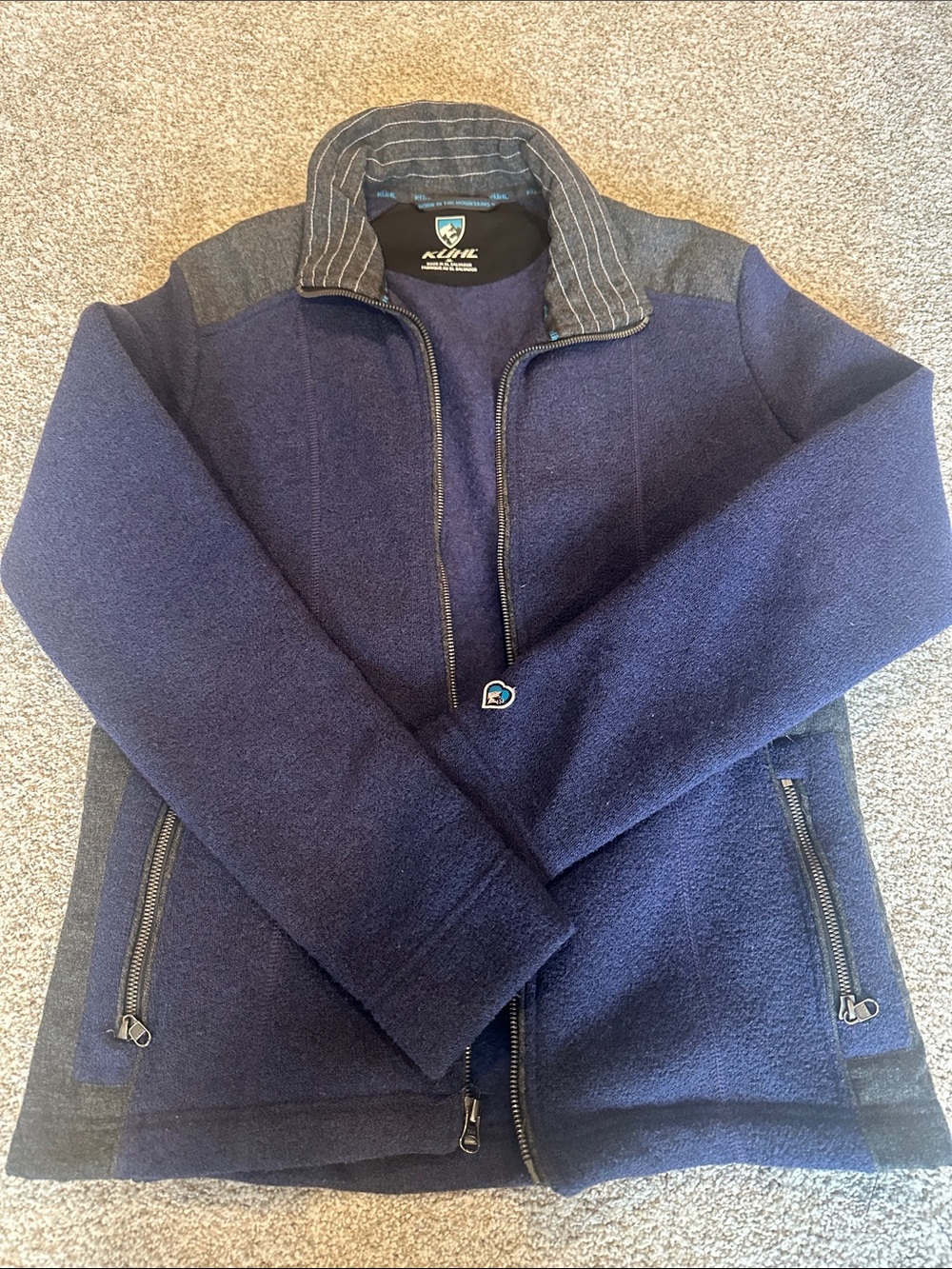 Kuhl purple fleece zip up